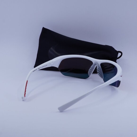 NIKE SKYLON ACE FQ4683 106 Geometric Sunglasses - White/Grey/Red Mirror - Picture 9 of 9